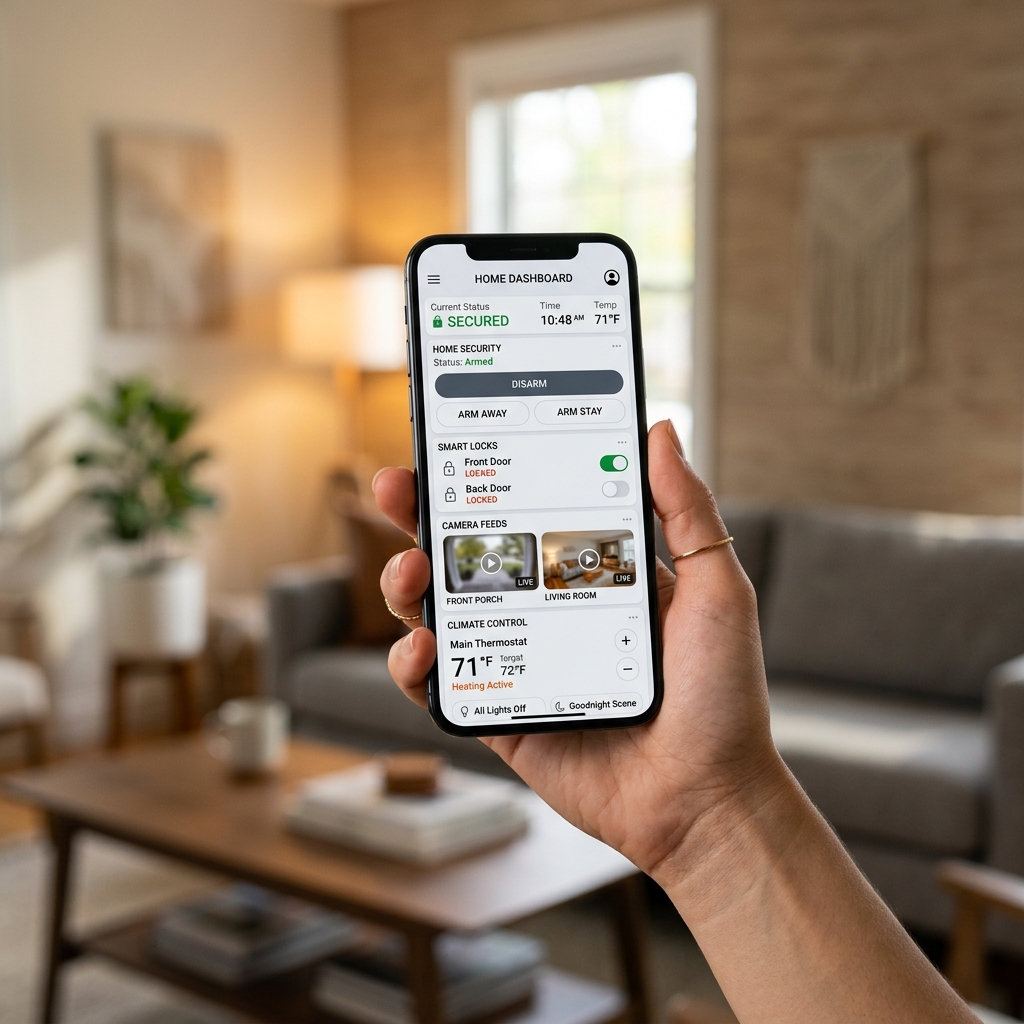 Application Mon Domicile sur smartphone